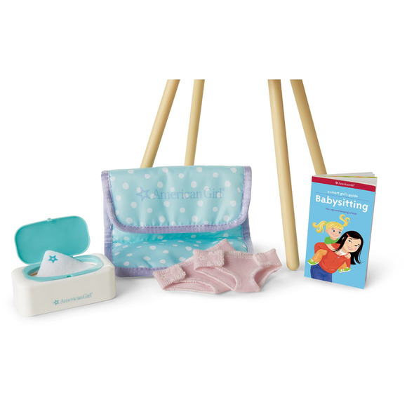 NEW American Girl Little Bitty Baby DOLL + HIGHCHAIR Diaper Clothes & Care Set - Picture 7 of 15